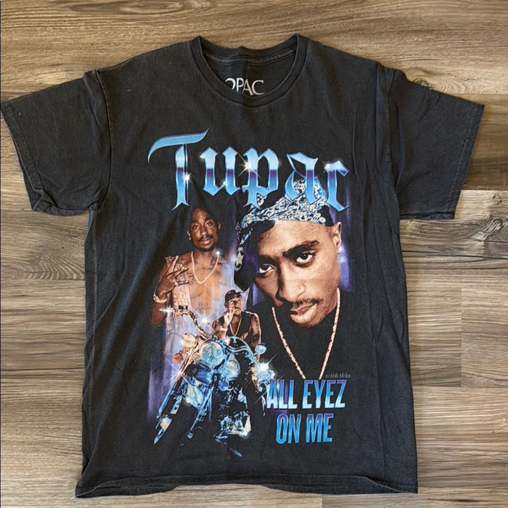 Black Tupac Graphic T-Shirt
